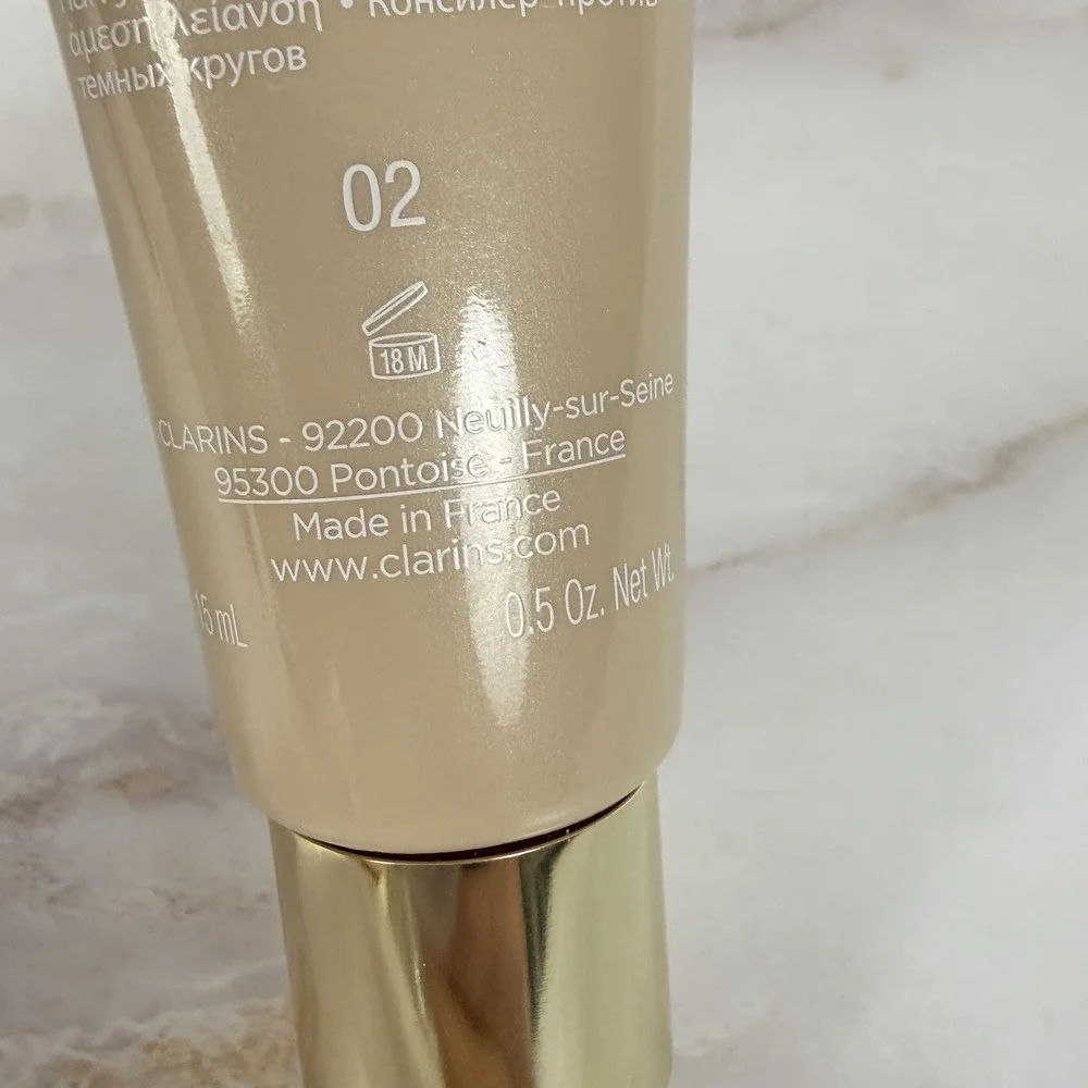 Clarins Instant Concealer #02 - Full Size 15mL / 0.5 Oz.